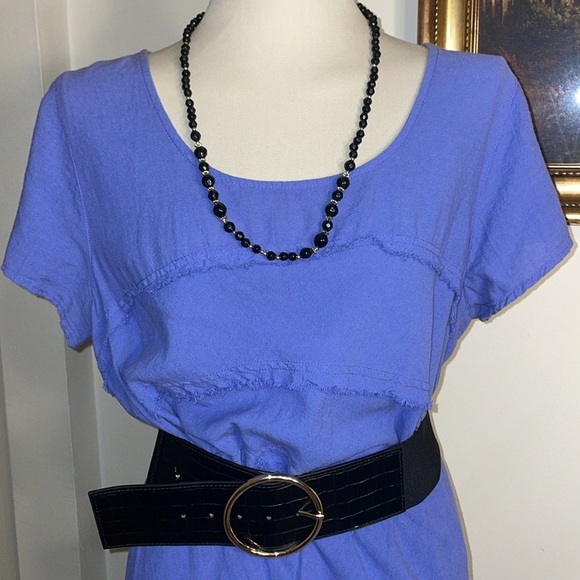 C.M.C Color Me Cotton Maxi Skirt and Matching Short Sleeve Shirt. Rough Hem. XXL - Picture 2 of 15